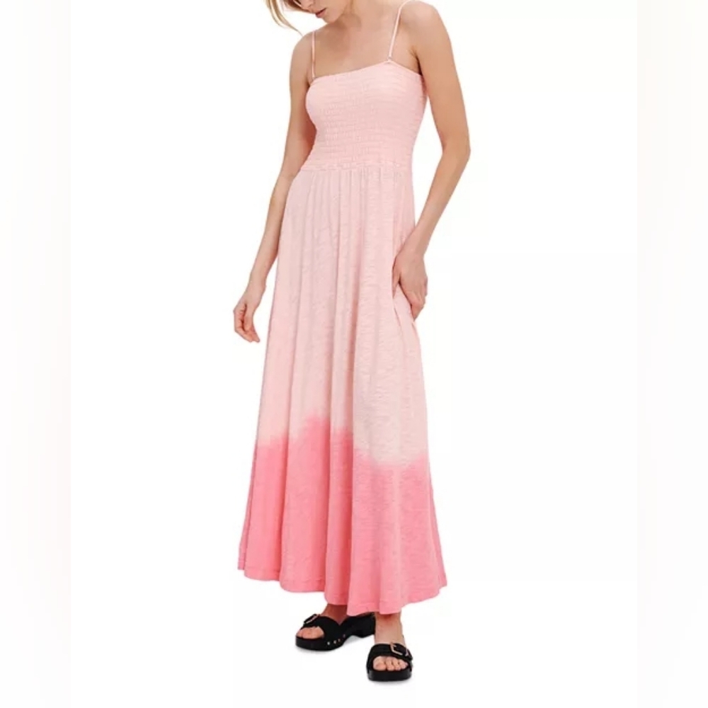 NWT - ATM Anthony Thomas Melillo Ombre Drop Slub Jersey Maxi Dress Size - L